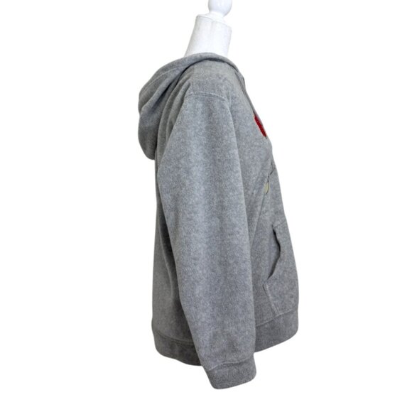 Looney Tunes Bad Kitty Women Zip-Up Hoodie Jacket Embroider Gray Vintage Size L - Picture 2 of 7